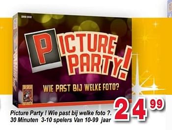 Promoties Picture party wie past bij welke foto - 999games - Geldig van 11/12/2017 tot 31/12/2017 bij Vavantas
