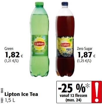 Promoties Lipton ice tea - Lipton - Geldig van 13/12/2017 tot 02/01/2018 bij Colruyt