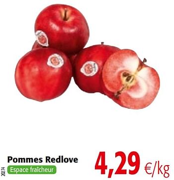Promotions Pommes redlove - Produit maison - Colruyt - Valide de 13/12/2017 à 02/01/2018 chez Colruyt