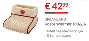 Promoties Dreamland voetenwarmer 16022a - Dreamland (Imetec) - Geldig van 14/12/2017 tot 31/12/2017 bij ShopWillems