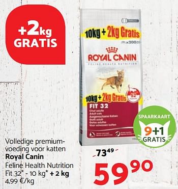 Promoties Volledige premium voeding voor katten royal canin - Royal Canin - Geldig van 14/12/2017 tot 03/01/2018 bij Tom&Co