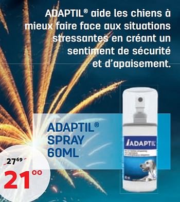 Promotions Adaptil spray - Adaptil - Valide de 14/12/2017 à 03/01/2018 chez Tom&Co