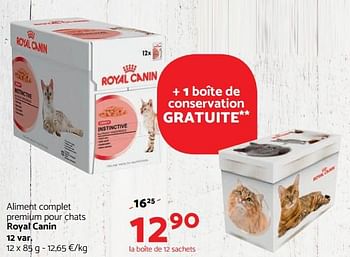 Promoties Aliment complet premium pour chats royal canin - Royal Canin - Geldig van 14/12/2017 tot 03/01/2018 bij Tom&Co