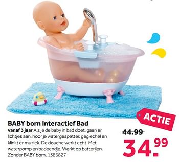 Promoties Baby born interactief bad - Baby Born - Geldig van 11/12/2017 tot 26/12/2017 bij Bart Smit