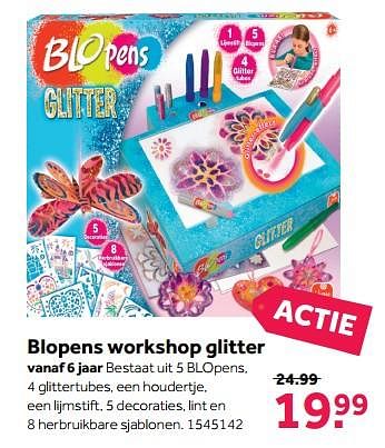 Promoties Blopens workshop glitter - Blopens - Geldig van 11/12/2017 tot 26/12/2017 bij Bart Smit