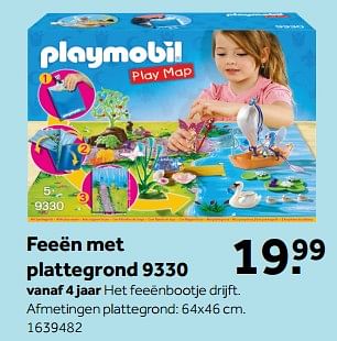 Promoties Feeën met plattegrond - Playmobil - Geldig van 11/12/2017 tot 26/12/2017 bij Bart Smit