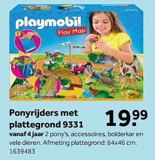 Promoties Ponyrijders met plattegrond - Playmobil - Geldig van 11/12/2017 tot 26/12/2017 bij Bart Smit