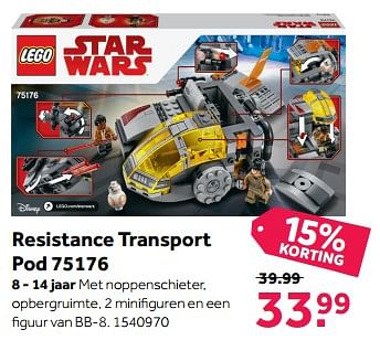 Promoties Resistance transport pod - Lego - Geldig van 11/12/2017 tot 26/12/2017 bij Bart Smit