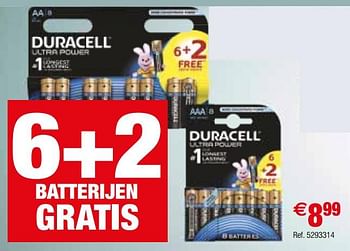 Promoties Duracell ultra power - Duracell - Geldig van 02/01/2018 tot 29/01/2018 bij Brico