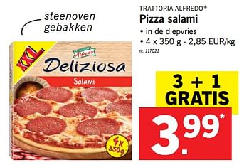 Lidl Promotie Pizza Salami Trattoria Alfredo Diepvries Geldig Tot 06 01 18 Promobutler