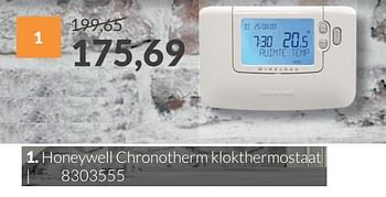 Promoties Honeywell chronotherm klokthermostaat - Honeywell - Geldig van 01/01/2018 tot 31/01/2018 bij Sanitairwinkel