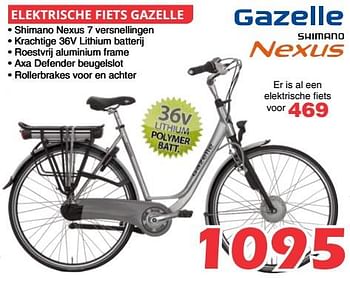 Tegen de wil essence taart Gazelle Elektrische fiets gazelle - Promotie bij Itek