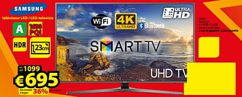 Promotions Samsung téléviseur led - led-televisie ue49mu6470 - Samsung - Valide de 01/01/2018 à 31/01/2018 chez ElectroStock