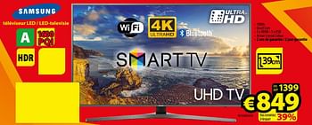 Promotions Samsung téléviseur led - led-televisie ue55mu6470 - Samsung - Valide de 01/01/2018 à 31/01/2018 chez ElectroStock