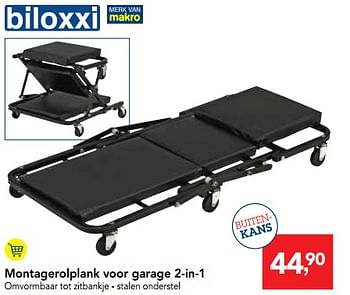 Promoties Biloxxi montagerolplank voor garage 2-in-1 - Biloxxi - Geldig van 03/01/2018 tot 16/01/2018 bij Makro