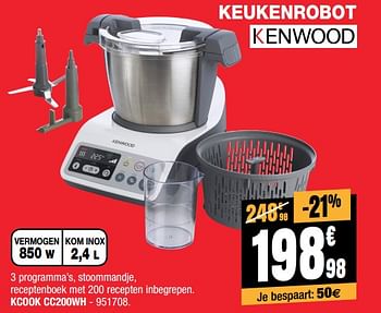 Promoties Keukenrobot kcook cc200wh kenwood - Kenwood - Geldig van 03/01/2018 tot 30/01/2018 bij Electro Depot