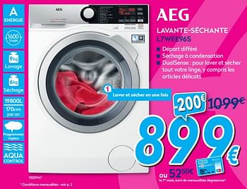 Promotions Aeg lavante-séchante l7wee96s - AEG - Valide de 02/01/2018 à 31/01/2018 chez Krefel