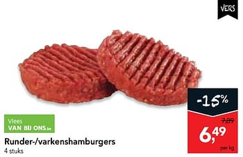 Promotions Runder- varkenshamburgers - Produit maison - Makro - Valide de 03/01/2018 à 16/01/2018 chez Makro
