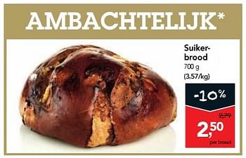 Promoties Suikerbrood - Huismerk - Makro - Geldig van 03/01/2018 tot 16/01/2018 bij Makro