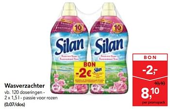 Promoties Wasverzachter passie voor rozen - Silan - Geldig van 03/01/2018 tot 16/01/2018 bij Makro