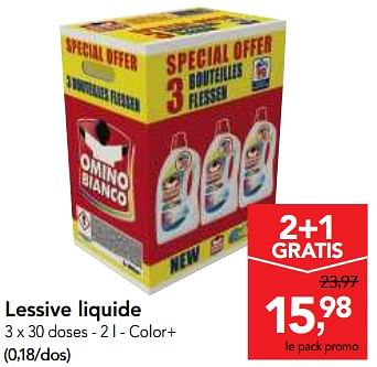 Promotions Lessive liquide - Omino Bianco - Valide de 03/01/2018 à 16/01/2018 chez Makro