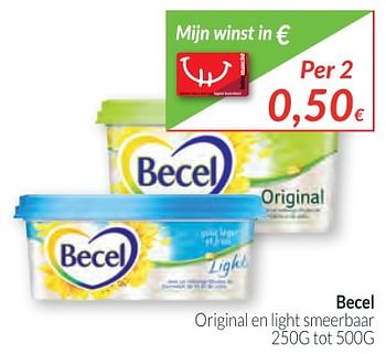 Promotions Becel original en light smeerbaar - Becel - Valide de 02/01/2018 à 31/01/2018 chez Intermarche