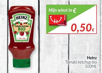 Promoties Heinz tomato ketchup bio - Heinz - Geldig van 02/01/2018 tot 31/01/2018 bij Intermarche