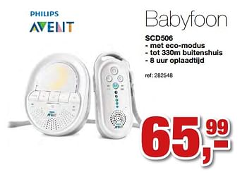 Promoties Philips avent babyfoon scd506 - Philips - Geldig van 02/01/2018 tot 31/01/2018 bij Paradisio