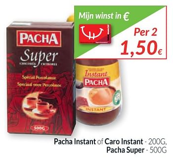 Promoties Pacha instant of caro instant pacha super - Pacha - Geldig van 02/01/2018 tot 31/01/2018 bij Intermarche