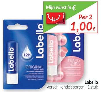 Promoties Labello - Labello - Geldig van 02/01/2018 tot 31/01/2018 bij Intermarche