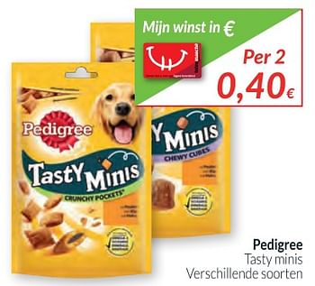 Promoties Pedigree tasty minis - Pedigree - Geldig van 02/01/2018 tot 31/01/2018 bij Intermarche