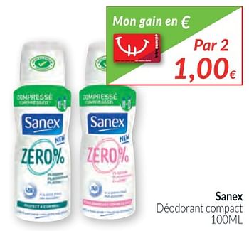 Promoties Sanex déodorant compact - Sanex - Geldig van 02/01/2018 tot 31/01/2018 bij Intermarche