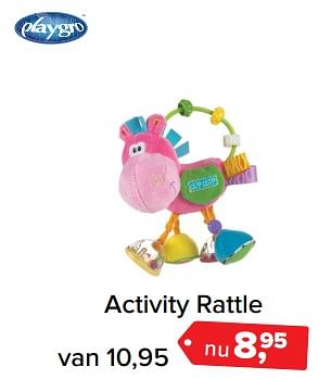 Promotions Activity rattle - Playgro - Valide de 03/01/2018 à 31/01/2018 chez Baby-Dump