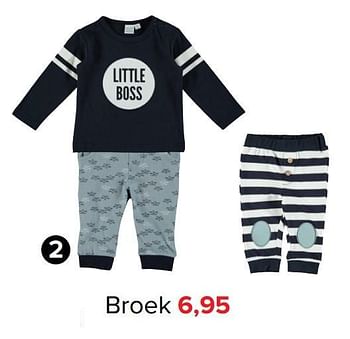 Promoties Broek - Baby look - Geldig van 03/01/2018 tot 31/01/2018 bij Baby-Dump