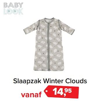 Promoties Slaapzak winter clouds - Baby look - Geldig van 03/01/2018 tot 31/01/2018 bij Baby-Dump