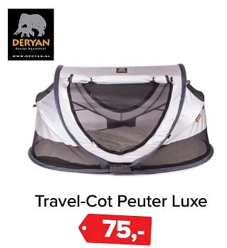 Promoties Travel-cot peuter luxe - Deryan - Geldig van 03/01/2018 tot 31/01/2018 bij Baby-Dump