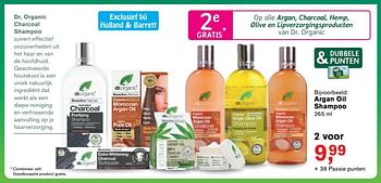 Promoties Argan oil shampoo - Dr. Organic - Geldig van 02/01/2018 tot 21/01/2018 bij Holland & Barret