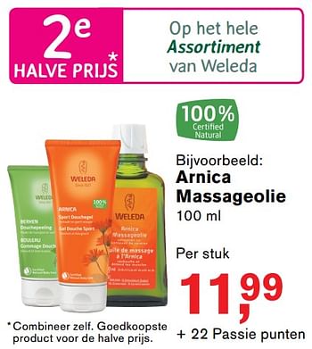 Promoties Arnica massageolie - Weleda - Geldig van 02/01/2018 tot 21/01/2018 bij Holland & Barret