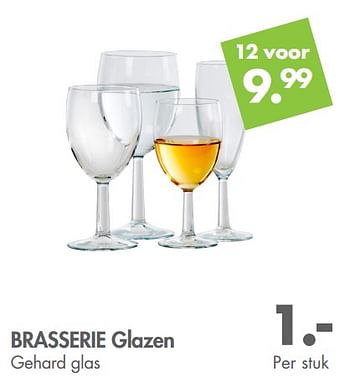 Promoties Brasserie glazen gehard glas - Huismerk - Casa - Geldig van 02/01/2018 tot 28/01/2018 bij Casa