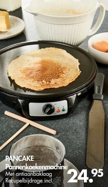 Promoties Pancake pannenkoekenmachine - Huismerk - Casa - Geldig van 02/01/2018 tot 28/01/2018 bij Casa