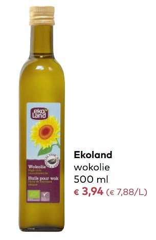 Promoties Ekoland wokolie - Ekoland - Geldig van 03/01/2018 tot 06/02/2018 bij Bioplanet