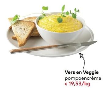 Promoties Vers en veggie pompoencrème - Vers en Veggie - Geldig van 03/01/2018 tot 06/02/2018 bij Bioplanet