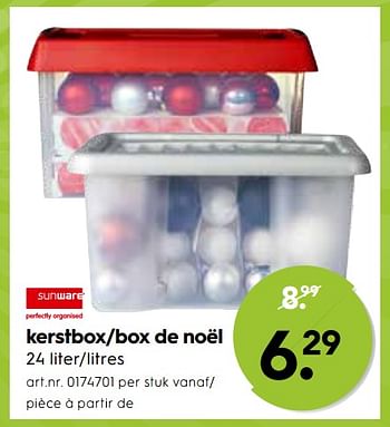 Promoties Box de noël - Sunware - Geldig van 01/01/2018 tot 16/01/2018 bij Blokker