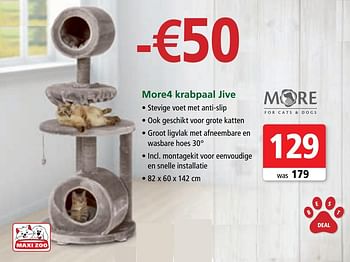 Promoties More4 krabpaal jive - More4 - Geldig van 05/01/2018 tot 28/01/2018 bij Maxi Zoo