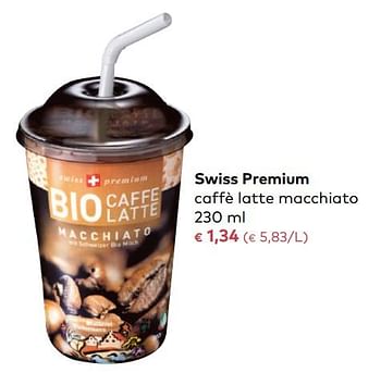 Promotions Swiss premium caffè latte macchiato - Swiss Premium - Valide de 03/01/2018 à 06/02/2018 chez Bioplanet