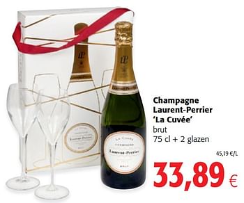 Promoties Champagne laurent-perrier `la cuvée` brut - Laurent-Perrier - Geldig van 03/01/2018 tot 16/01/2018 bij Colruyt