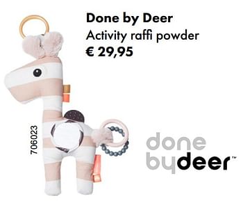 Promotions Done by deer activity raffi powder - Done by Deer - Valide de 04/01/2018 à 28/02/2018 chez Multi Bazar