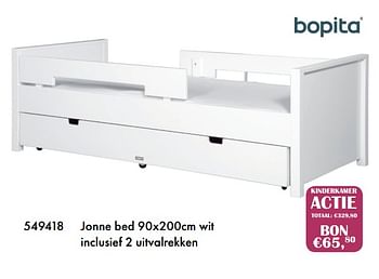 Promoties Bopita jonne bed - Bopita - Geldig van 04/01/2018 tot 28/02/2018 bij Multi Bazar