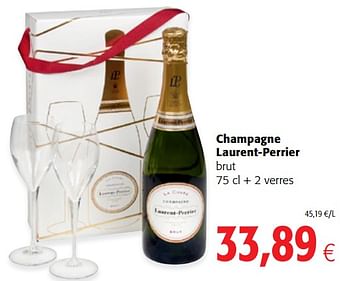 Promotions Champagne laurent-perrier brut - Laurent-Perrier - Valide de 03/01/2018 à 16/01/2018 chez Colruyt