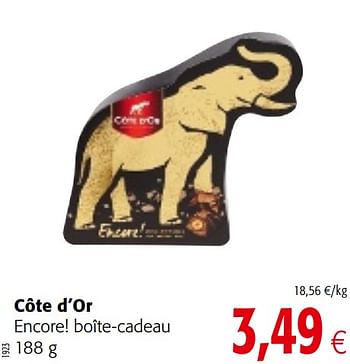 Promoties Côte d`or encore! boîte-cadeau - Cote D'Or - Geldig van 03/01/2018 tot 16/01/2018 bij Colruyt